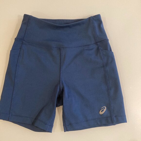 ASICS Women's Size XS Royal Blue Spandex Athletic Shorts - very new - Picture 9 of 9